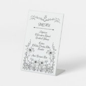 Signierung des Blume-Menüs Sockelschild (Vorderseite)