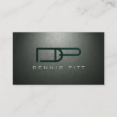 Signierung eines öffentlichen grauen Monogrammes Visitenkarte (Vorderseite)