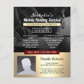 Signierung von Agent-Gold-Foto für Notare Flyer (Vorne)