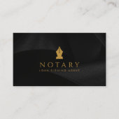 Signierung von Notar-Mobilfunk-Agent Black & Gold Visitenkarte (Vorderseite)