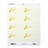 Signierungslinie | Kleines Gelbes Blume Buchzeiche (Vorne)