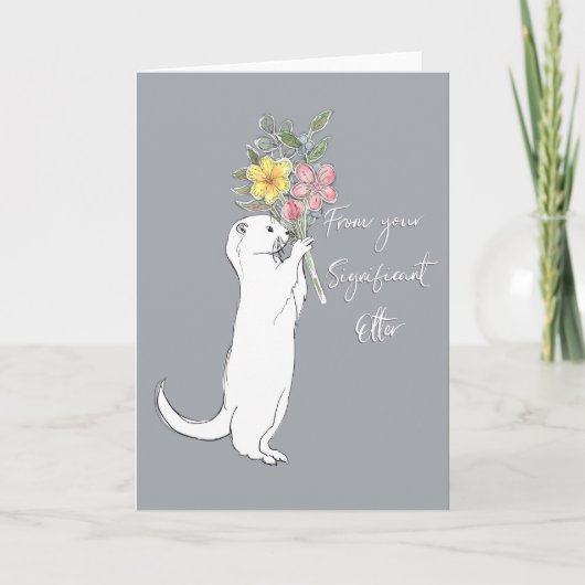 Significant Otter Feiertagskarte (Vorderseite)