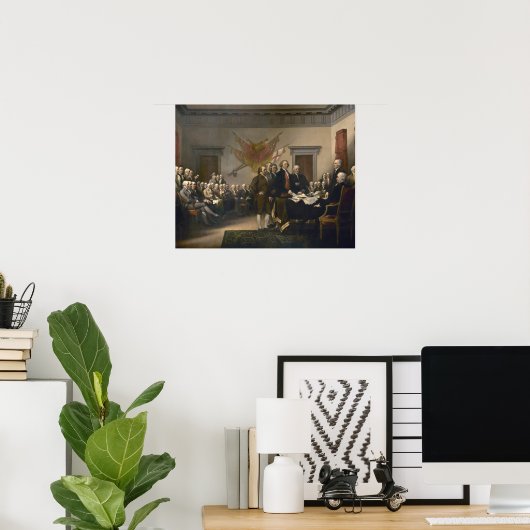 Signing the Declaration of Independence, July 4th Poster (Heimbüro)