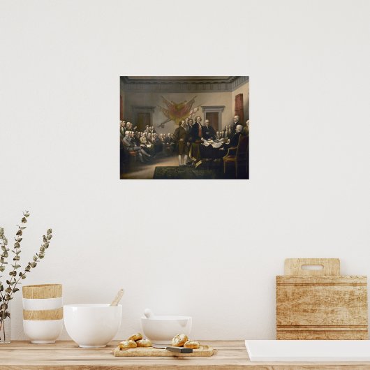 Signing the Declaration of Independence, July 4th Poster (Küche)