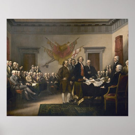 Signing the Declaration of Independence, July 4th Poster (Vorne)
