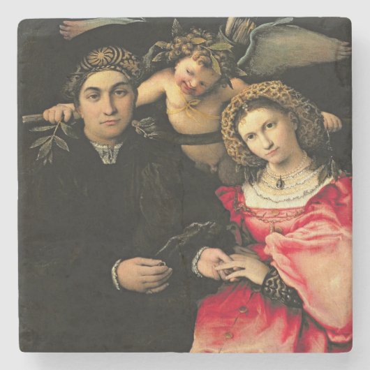 Signor Marsilio Cassotti und seine Ehefrau Faustin Steinuntersetzer (Vorderseite)