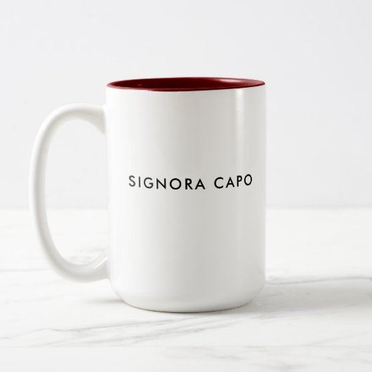 Signora Capo | Boss Lady | Italienische Tasse (Links)