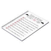 Signs of Being a Crazy Rat Lady Notizblock (Linke Seite)