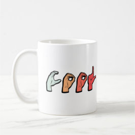 Signsprache Word ASL - Deaf Culture Kaffeetasse