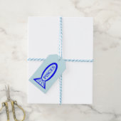 SignStar Fish Custom Gift Tags Geschenkanhänger (Mit Garn)