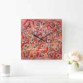 Signuuhr Quadratische Wanduhr (Zuhause)