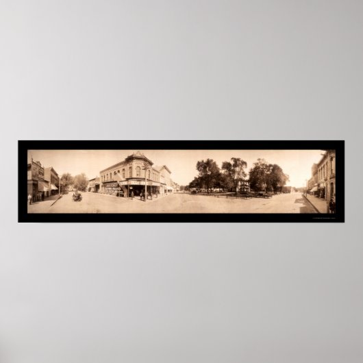 Sigourney Iowa Foto 1908 Poster (Vorne)