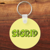 Sigrid Name Kiwi Design Schlüsselger Schlüsselanhänger (Vorderseite)