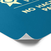 Sigue tu corazón - Bleu Poster (Ecke)