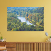 Sigulda Herbst im Tal des Flusses Gauja Leinwanddruck (Insitu (Wohnzimmer))