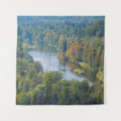 Sigulda Herbst im Tal des Flusses Gauja Wandteppich (Vorderseite)