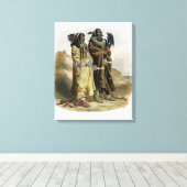 Sih-Chida and Mahchsi-Karehde, Mandan Indians, pla Leinwanddruck (Insitu (Holzboden))