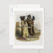 Sih-Chida and Mahchsi-Karehde, Mandan Indians, pla Postkarte (Vorne/Hinten)