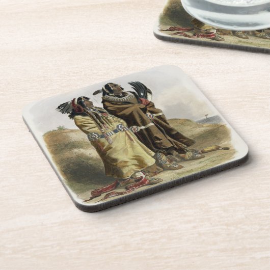 Sih-Chida und Mahchsi-Karehde, Mandan Getränkeuntersetzer (Linke Seite)