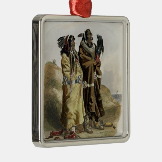 Sih-Chida und Mahchsi-Karehde, Mandan Silbernes Ornament (Rechts)