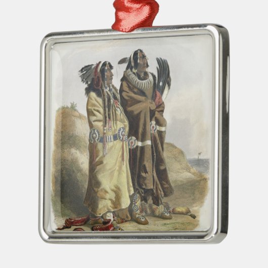 Sih-Chida und Mahchsi-Karehde, Mandan Silbernes Ornament (Links)