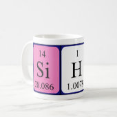 Siham Periodenname Tasse (Vorderseite Links)