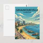 Sihanoukville Kambodscha Postkarte (Vorne/Hinten)