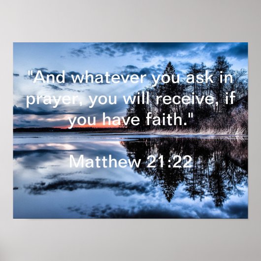SIIE Matthew 21:22 Poster (Vorne)