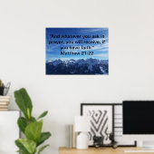 SIIE Matthew 21:22 Sky Poster (Heimbüro)