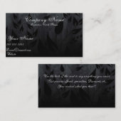 Siimple schwarze Visitenkarte (Vorne/Hinten)