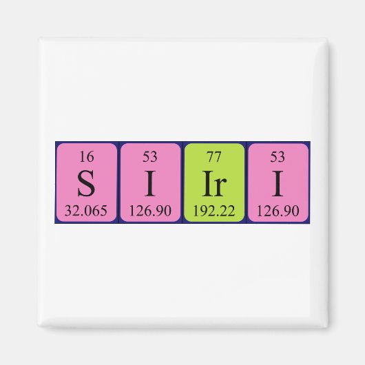 Siiri Periodenmagnet Magnet (Vorne)