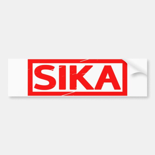 Sika-Briefmarke Autoaufkleber (Vorne)