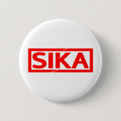 Sika-Briefmarke Button (Vorderseite)