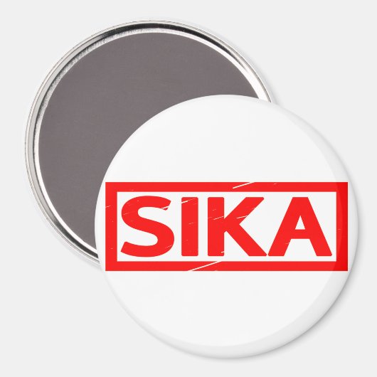 Sika-Briefmarke Magnet (Vorderseite/Rückseite)