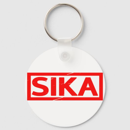 Sika-Briefmarke Schlüsselanhänger (Vorderseite)