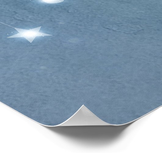 Sika Deer Magnolia Poster (Ecke)