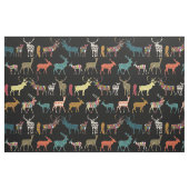 Sika-Hirsch schwarz Stoff (Fat Quarter (45,7 x 55,9 cm))