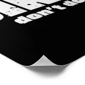 Sike Don’t Do It – Funny Quote Graphic Design  Poster (Ecke)