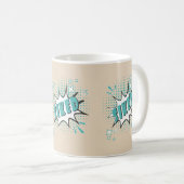 SIKED Comic Speech Bubble Meme Funny Creme Kaffeetasse (VorderseiteRechts)