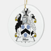 Sikes Familienwappen Keramik Ornament (Links)