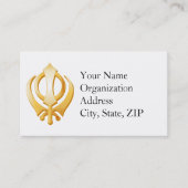 Sikh 3,5" x 2" visitenkarte (Vorderseite)