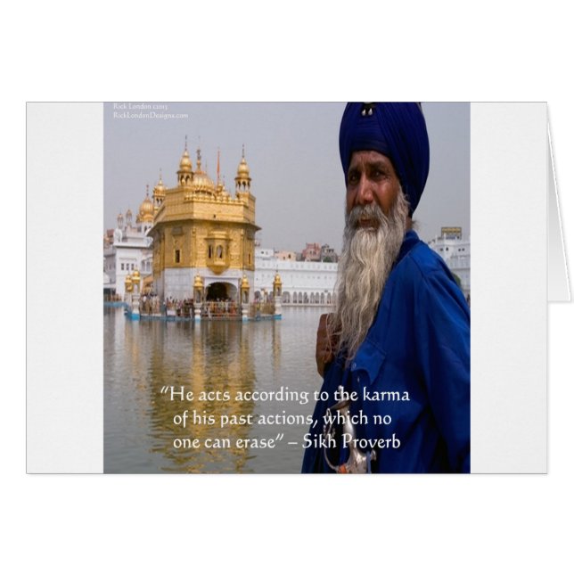 Sikh Aktien/Karma Proverb (Vorderseite (Horizontal))