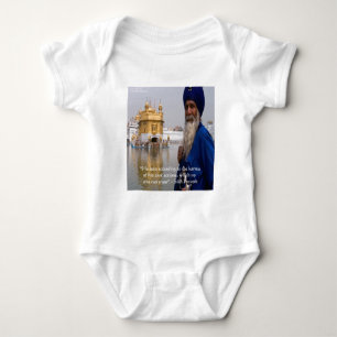Sikh Aktien/Karma Proverb Baby Strampler