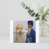 Sikh Aktien/Karma Proverb Postkarte (Stehend Vorderseite)