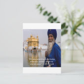 Sikh Aktien/Karma Proverb Postkarte (Stehend Vorderseite)