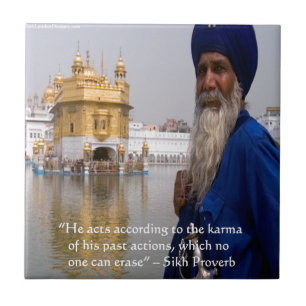 Sikh-Aktionen/Karma-Sprichwort Fliese