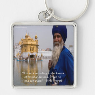 Sikh-Aktionen/Karma-Sprichwort Schlüsselanhänger