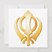 Sikh-Ankündigung/Einladungskarte (Vorderseite)