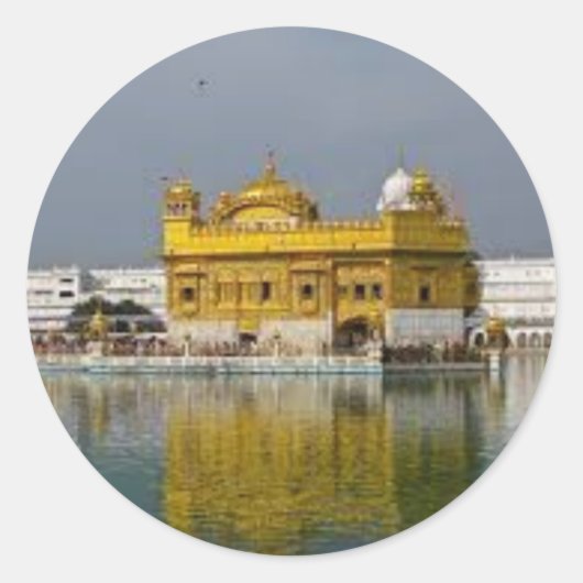 Sikh Art/Symbol Runder Aufkleber (Vorderseite)