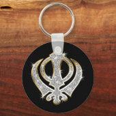 Sikh Art/ Symbol Schlüsselanhänger (Vorderseite)